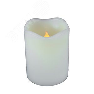 Фигура светодиодная Свеча на батарейках 2ААА (не в/к) ULD-F061 WARM WHITE CANDLE 1 светодиод Теплый белый свет - фото 1