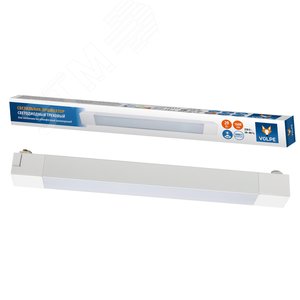 Светильник-прожектор LB-Q281 20W/4000K WHITE сcветодиодный трековый Линейный 1600 Лм Белый свет (4000К) Корпус белый ТМ Volpe - фото 1