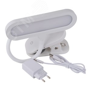 Светильник настольный светодиодный прищепка UЛм-D602 10W/3000-6000K/DIM WHITE Сенсорный выключатель Диммер белый - фото 3