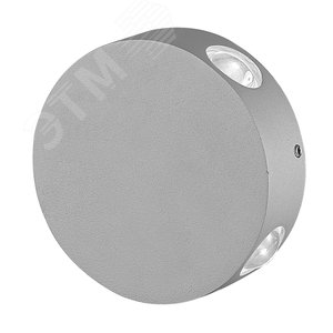 Изображение товара Светильник светодиодный уличный ULU-S42A-4x1W/4000K IP65 GREY Архитектурный накладной (4000K) Корпус серый (шт)