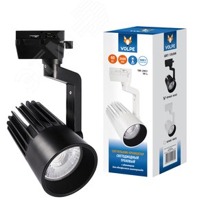 Светильник-прожектор ULB-Q274 40W/4000К BLACK светодиодный трековый 3600 Лм (4000К) Корпус черный - фото 1