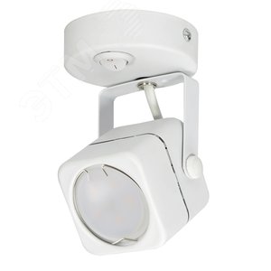 Светильник DLC-S613 GU10/B WHITE декоративный накладной Sotto Без лампы цоколь GU10 Выкл на корпусе металл белый Fametto - фото 1