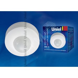 Датчик движения USN-13-360R-1200W-3LUX-12M-0,6-1,5м/s-WH - фото 2