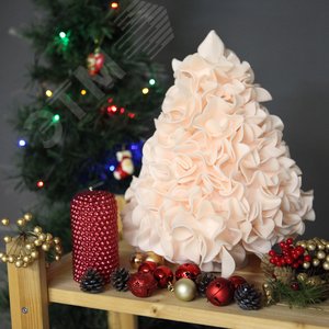 Светильник Ель пудровая ULW-R07 T/WHITE+GREEN/150C/A со сменными лампами в/к белая + зеленая E27 Плафон D150мм прозрачный Белое основание - фото 2