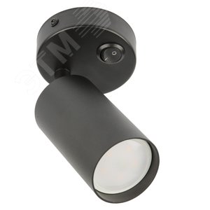 Светильник DLC-S620 GU10/B BLACK декоративный накладной серия Sotto Без лампы цоколь GU10 Выкл на корпусе Металл Черный TM Fametto - фото 1