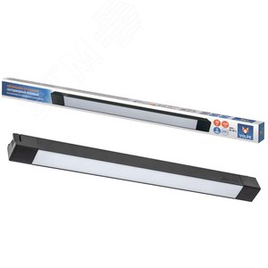 Светильник-прожектор ULB-Q281 30W/4000K BLACK светодиодный трековый Линейный 2500 Лм Белый свет (4000К) Корпус черный ТМ Volpe - фото 1