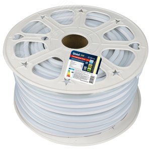 Изображение товара Лента светодиодная гибкая герметичная ULS-N21-2835-120LED/m-8mm-IP67-220V-8W/m-50M-YELLOW. NEON. Бобина 50 м. Желтый свет (шт)