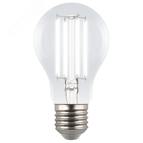 Лампа светодиодная 4 Вт Форма шар прозрачная Серия Яркая A++ Теплый белый свет 3000K Картон LED-G45-4W/3000K/E27/CL GLY01TR - фото 1