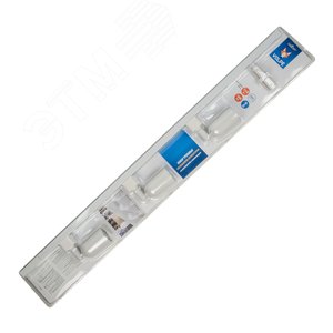 Изображение товара Светильник-прожектор ULB-Q292 8W/4200К/K WHITE SET31 светодиодный трековый, в составе набора из 3 штук на шинопроводе 1 м с коннектором. 1800 Лм. Белый свет (4200К). Корпус белый. ТМ Volpe (шт)