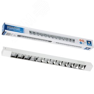 Изображение товара Светильник-прожектор ULB-Q282 30W/4000K WHITE светодиодный трековый Линейный 2500 Лм Белый свет (4000К) Корпус белый ТМ Volpe (шт)