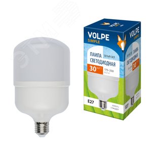 Лампа светодиодная LED-M80-40W/NW/E27/FR/S Матовая.  Simple. (4000K).