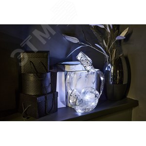 Гирлянда Лента светодиодная на батарейках 3AA не в/к 10 м 100 светодиодов ULD-S1000-100/SCB/3AA WHITE IP20 RIBBON Белый свет Провод медный - фото 3