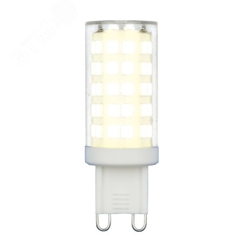 Лампа светодиодная LED-JCD-9W/3000K/G9/CL GLZ09TR прозрачная теплый белый свет - фото 2