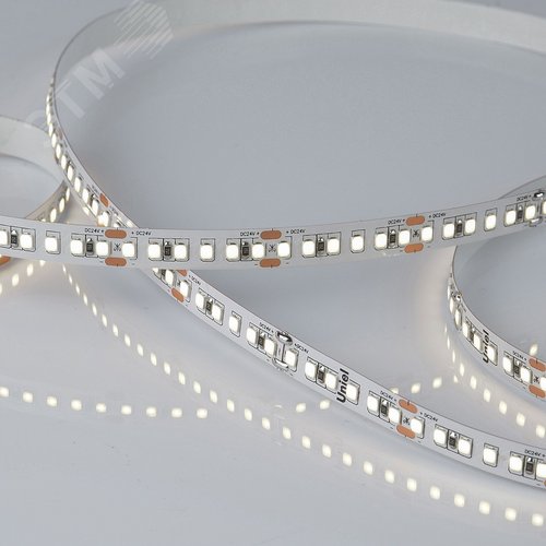 Изображение товара Лента гибкая светодиодная на самоклеящейся основе. ULS-2835-120LED/m-8мм-IP20-DC24V-9,6W/m-5м-4000K Катушка 5 м. в герметичной упаковке. (4000K) (шт)