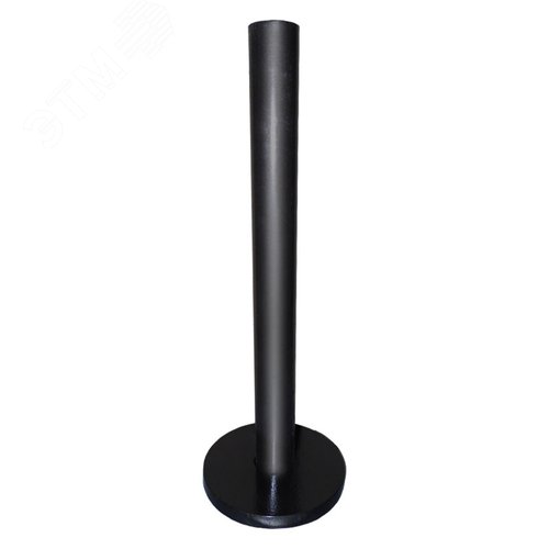 Опора с крышкой для садово-парковых светильников, 400мм высота, металл материал, черный цвет, в групповой картонной коробке, 1 уп - 1 шт - фото 2