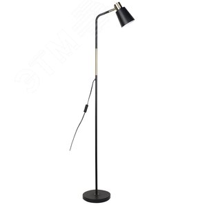 Изображение товара Торшер UML-T700 E27 BLACK напольный под лампу Е27 60W с регулировкой наклона Механический выключатель черный (шт)