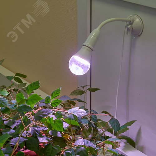 Светильник на присоске для фитоламп с выключателем, E2 цоколь, белый ФитоЛето - фото 18