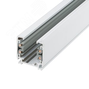 Изображение товара Шинопровод осветительный, тип А Трехфазный белый Длина 1 м UBX-AS4 WHITE 100 POLYBAG (шт)