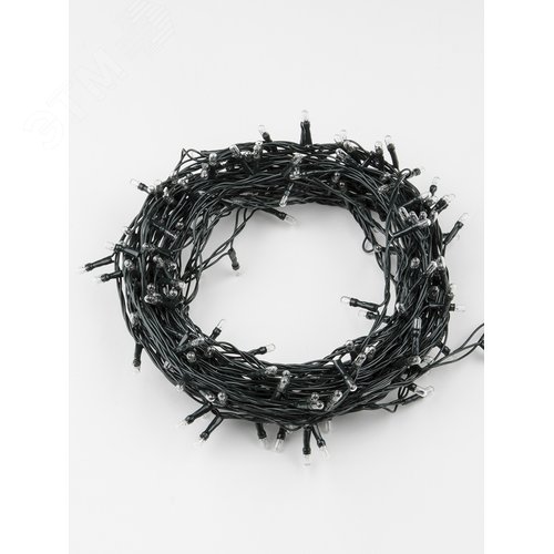 Гирлянда с контроллером 10 м 200 миниламп накаливания теплый зеленый провод WARM WHITE IP20 MINI - фото 4