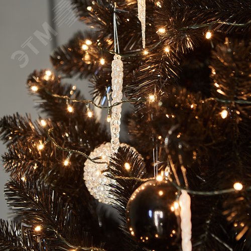 Гирлянда с контроллером 10 м 200 миниламп накаливания теплый зеленый провод WARM WHITE IP20 MINI - фото 2