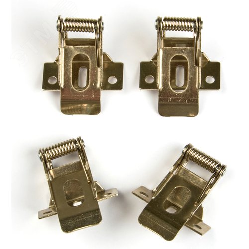 Комплект UFL-F04 SILVER 150 POLYBAG крепежных скоб на пружинах для установки в гипсокартон. - фото 2