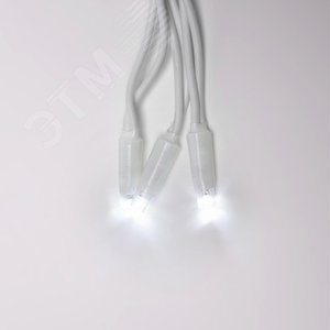 Гирлянда Занавес светодиодный с эффектом мерцания 3х2 м Соединяемый 240 светодиодов белый провод ULD-C2030-240/TWK WHITE IP67 - фото 2