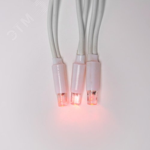 Гирлянда Занавес светодиодный с эффектом мерцания 3х2 м Соединяемый 240 светодиодов красный свет белый провод ULD-C2030-240/TWK RED IP67 - фото 3