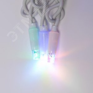 Гирлянда Занавес светодиодный с эффектом мерцания 3х2 м Соединяемый 240 светодиодов разноцветный свет белый провод ULD-C2030-240/TWK MULTI IP67 - фото 3