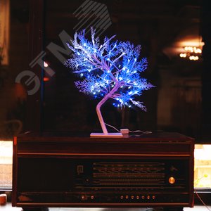 Дерево светодиодное Морозко 50 см 54 светодиода Синий и Провод белый ULD-T3550-054/SWA WHITE-BLUE IP20 FROST UL-00001400 Uniel - 3