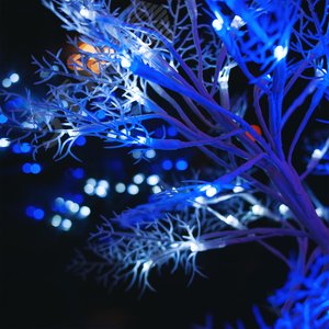 Дерево светодиодное Морозко 50 см 54 светодиода Синий и Провод белый ULD-T3550-054/SWA WHITE-BLUE IP20 FROST UL-00001400 Uniel - 2
