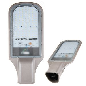 Светильник светодиодный уличный консольный. Дневной (6500K). Угол 110 градусов. ULV-R22H-120W/DW IP65 GREY - фото 1