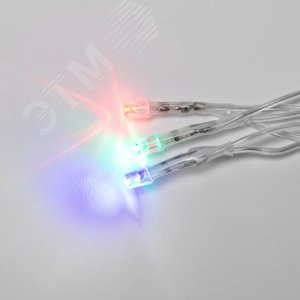 Бахрома светодиодная с контроллером 3 м 200 светодиодов разноцветный свет прозрачный провод ULD-B3010-200/DTA MULTI IP20 - фото 2