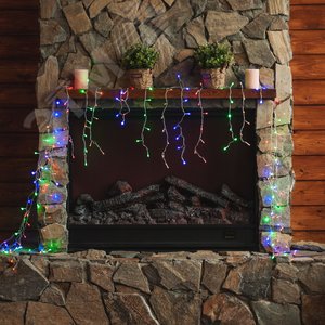 Бахрома светодиодная с контроллером 3 м 200 светодиодов разноцветный свет прозрачный провод ULD-B3010-200/DTA MULTI IP20 - фото 3