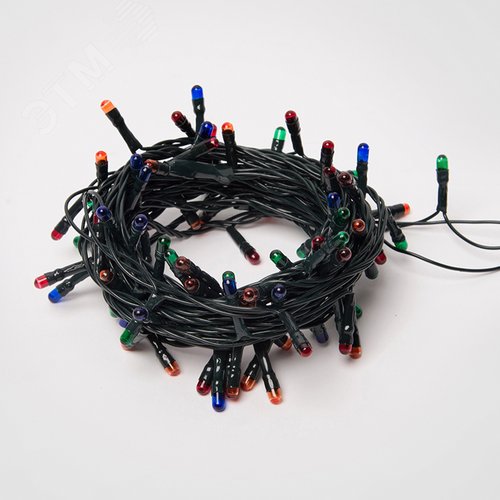 Гирлянда с контроллером 5 м 100 миниламп накаливания разноцветный свет зеленый провод UDL-S0500-100/DGA MULTI IP20 MINI - фото 2