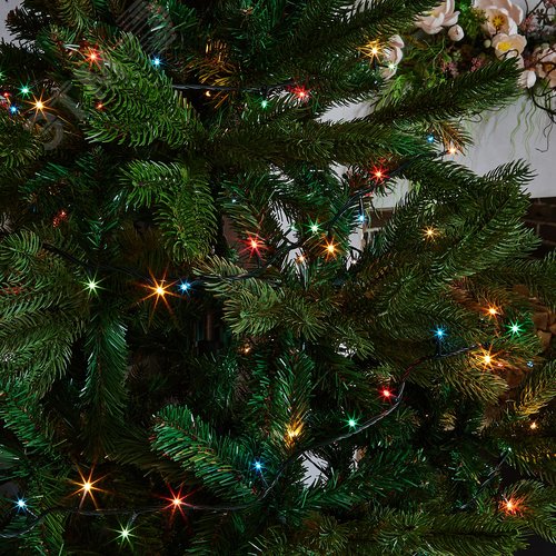 Гирлянда с контроллером 5 м 100 миниламп накаливания разноцветный свет зеленый провод UDL-S0500-100/DGA MULTI IP20 MINI - фото 7