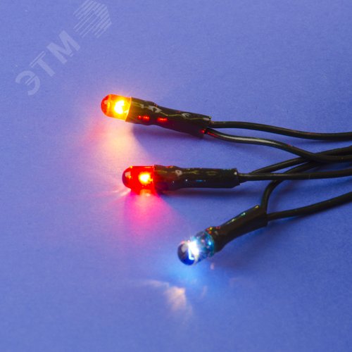 Гирлянда с контроллером 5 м 50 миниламп накаливания разноцветный свет зеленый провод UDL-S0500-050/DGA MULTI IP20 MINI - фото 3