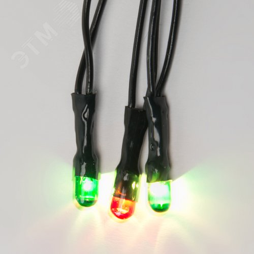 Гирлянда с контроллером 5 м 50 миниламп накаливания разноцветный свет зеленый провод UDL-S0500-050/DGA MULTI IP20 MINI - фото 4