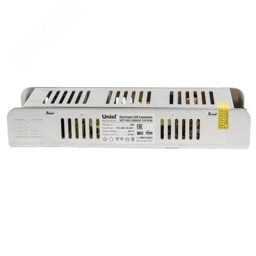 Блок питания 200Вт 12В Металлический корпус UET-VAS-200A20 12V IP20 - фото 3