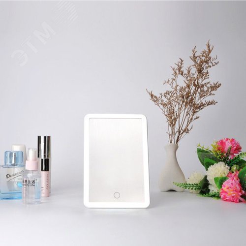 Светильник настольный-зеркало квадрат TLD-591 White 80Lm 6000К диммируемый с акк - фото 8