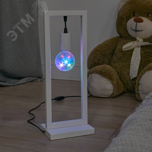 Светодиодный светильник Свечение 3D звёзды Вилка 220В Диаметр 8см ULI-Q309 1,5W/RGB ДИСКО ШАР 3D - фото 5