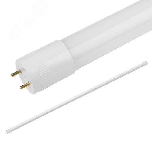 Лампа светодиодная с матовым рассеивателем LED-T8-24W/DW/G13/FR/FIX/O, цоколь G13 неповоротный, Optima, дневной свет (6500К), рукав, ТМ Volpe - фото 3