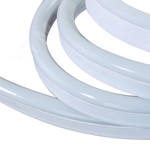 Лента светодиодная гибкий неон 8Вт/м 220В зеленый IP67 120 LED/м бобина 50м. в коробке - фото 5