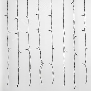 Гирлянда Занавес светодиодный с эффектом мерцания 3х2 м Соединяемый 240 светодиодов разноцветный свет черный провод ULD-C2030-240/TBK MULTI IP67 З TM - фото 1