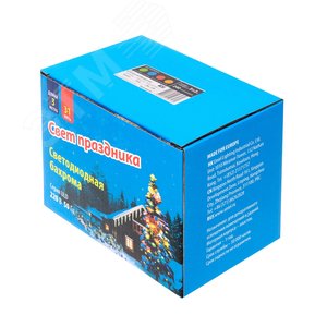 Гирлянда Занавес светодиодный с эффектом мерцания 3х2 м Соединяемый 240 светодиодов разноцветный свет черный провод ULD-C2030-240/TBK MULTI IP67 З TM - фото 3