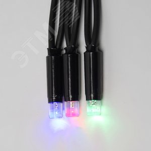 Гирлянда светодиодная с эффектом мерцания 10 м соединяемая 120 светодиодов, разноцветный свет, черный провод ULD-S1000-120/TBK MULTI IP67 - фото 3