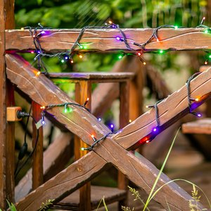 Гирлянда светодиодная с эффектом мерцания 10 м соединяемая 120 светодиодов, разноцветный свет, черный провод ULD-S1000-120/TBK MULTI IP67 - фото 5