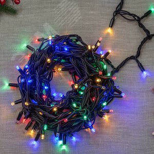 Гирлянда светодиодная с эффектом мерцания 10 м соединяемая 120 светодиодов, разноцветный свет, черный провод ULD-S1000-120/TBK MULTI IP67 - фото 7