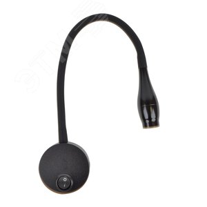 Светильник светодиодный настенный гибкий для интерьерного освещения ULT-F22-3W/4000K IP20 BLACK. 85-265В, белый свет (4000К), черный, TM - фото 2