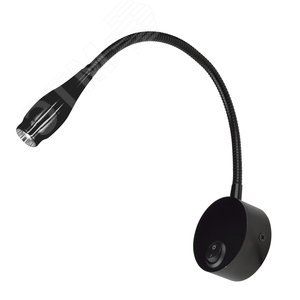 Светильник светодиодный настенный гибкий для интерьерного освещения ULT-F22-3W/4000K IP20 BLACK. 85-265В, белый свет (4000К), черный, TM - фото 1