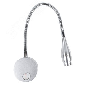 Светильник светодиодный настенный гибкий для интерьерного освещения 85-265В (4000К) ULT-F22-3W/4000K IP20 SILVER - фото 2